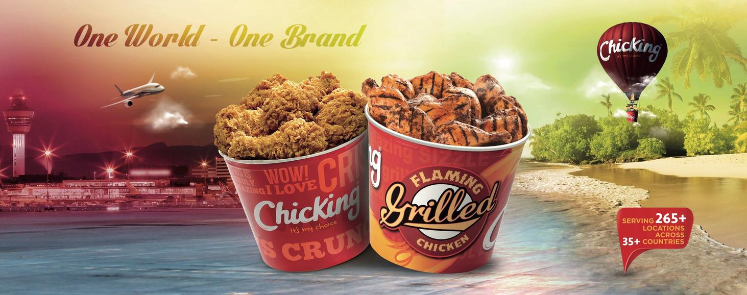 Chicking signature menu — premium chicken burgers, wings and mocktails